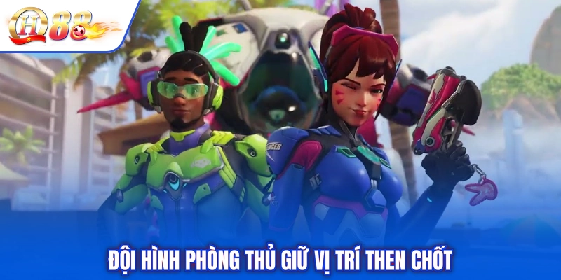 Đội hình phòng thủ giữ vị trí then chốt